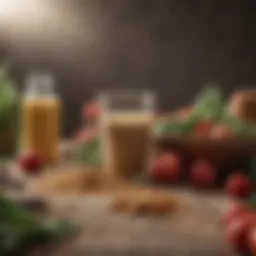 Vibrant assortment of vegan ingredients highlighting their nutritional value