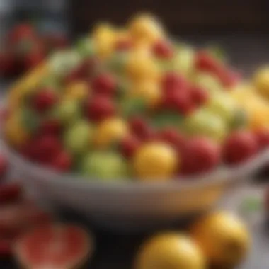 Fruit Selection for Healthy Snacking Variety of fruits in a bowl