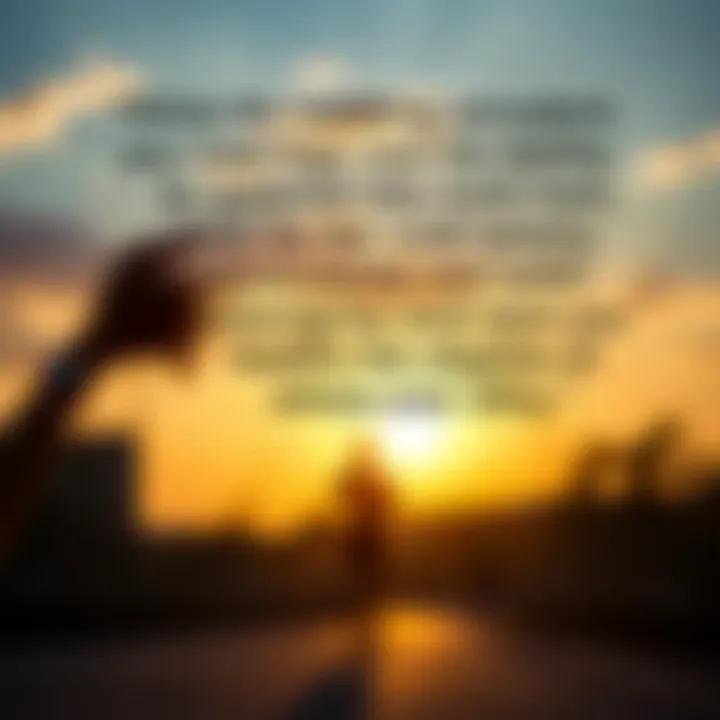 A motivating quote about healthy living and perseverance