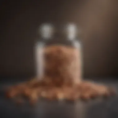 An assortment of nuts and seeds spilling from a jar, highlighting healthy protein snacks.