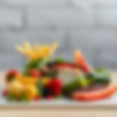 An illustration of a balanced meal rich in nutrients beneficial for joint health.