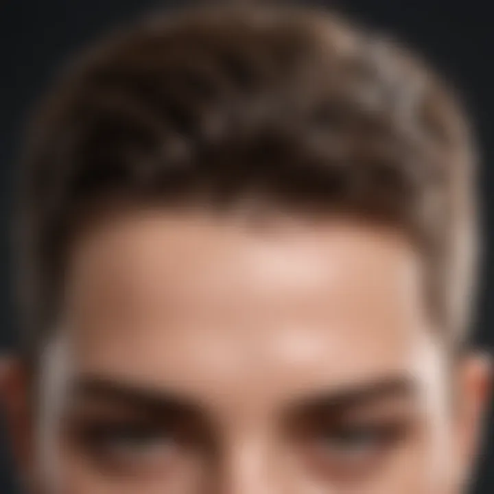 An illustration of a healthy scalp.