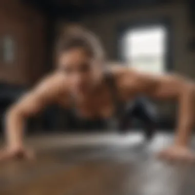 Core Strength with Plank Exercise A fit individual performing a plank exercise demonstrating core strength.