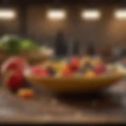 Fresh assortment of nutritious foods