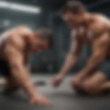 Visual representation of stretching techniques for muscle relief