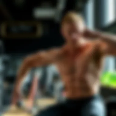 A person performing a high-intensity workout