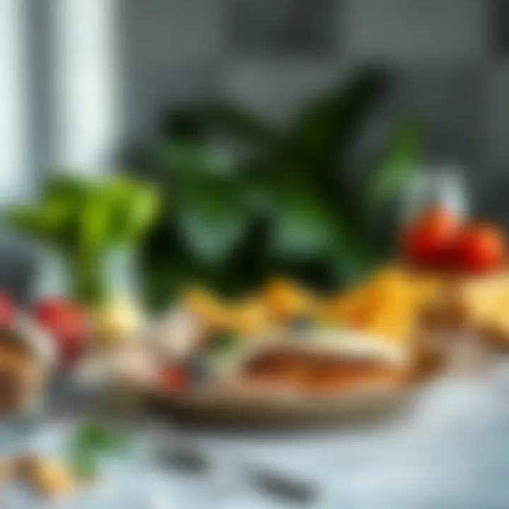 Protein-Rich Meal Planning An organized meal plan filled with protein-rich options for breakfast, lunch, and dinner