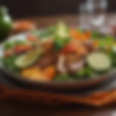 A colorful plate of nutritious foods