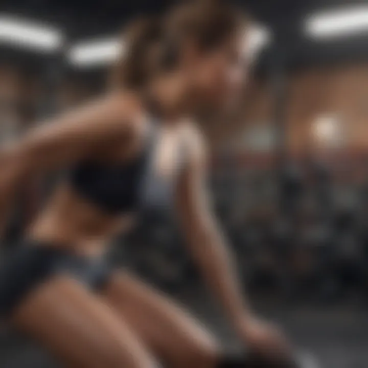 An infographic illustrating body mechanics during workouts