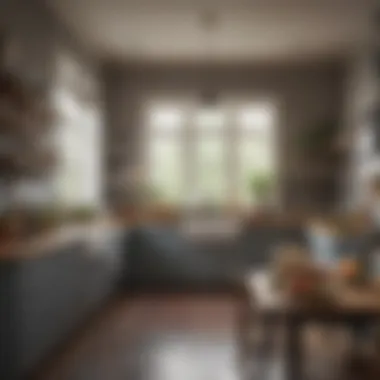 Inspiring Healthy Cooking Environment An inviting kitchen space showcasing healthy meal preparations