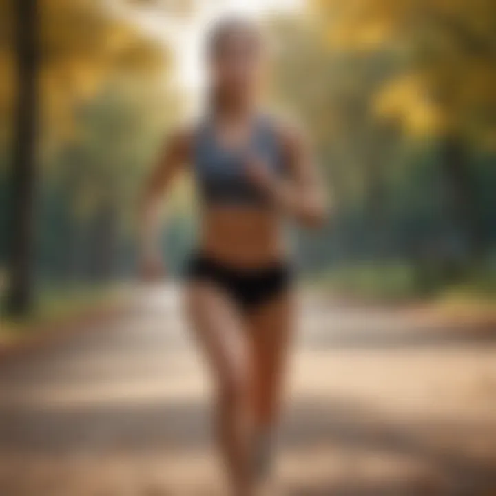 A serene outdoor setting for a vigorous workout session