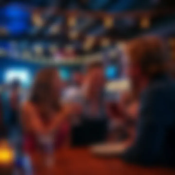 A lively gathering showcasing social interactions without alcohol.