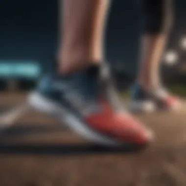 Style vs. Function in Running Shoes Comparison of various running shoe models emphasizing style and function