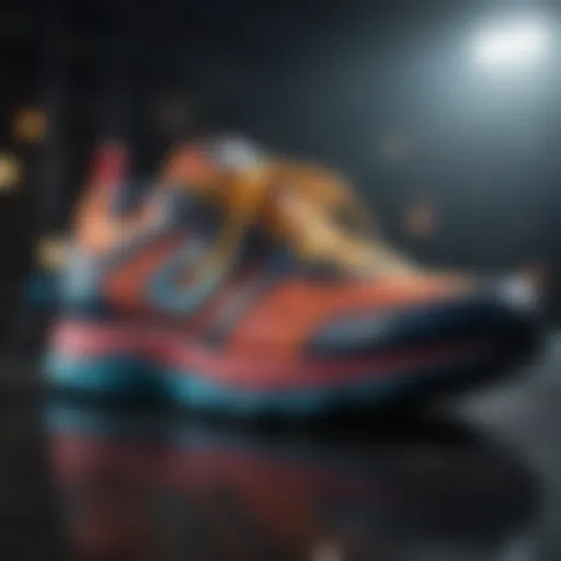 Elegant running footwear showcasing innovative design and vibrant colors