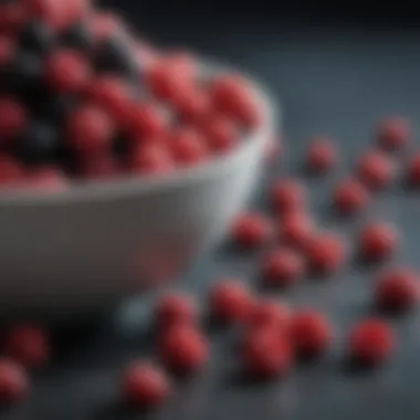 A bowl of berries representing their health benefits.