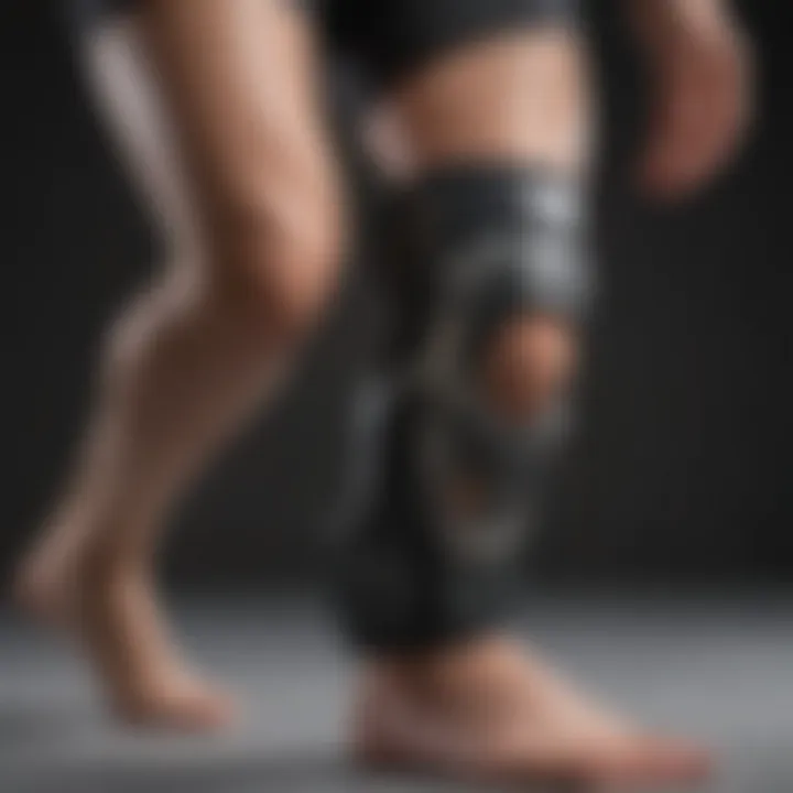 Different types of knee braces displayed