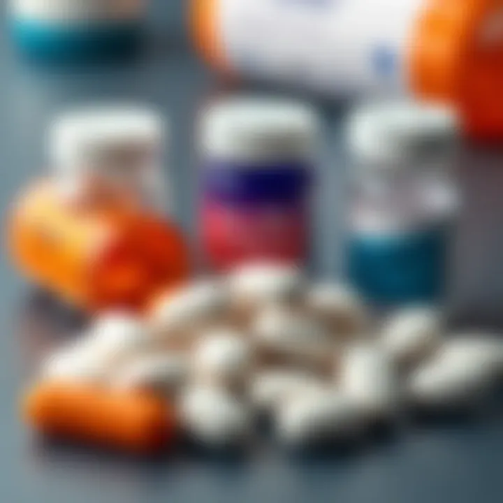 Various antiviral medications for cold sores
