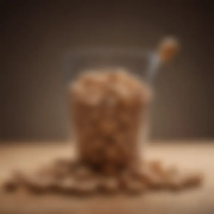 Chart depicting the effects of peanuts on blood sugar levels