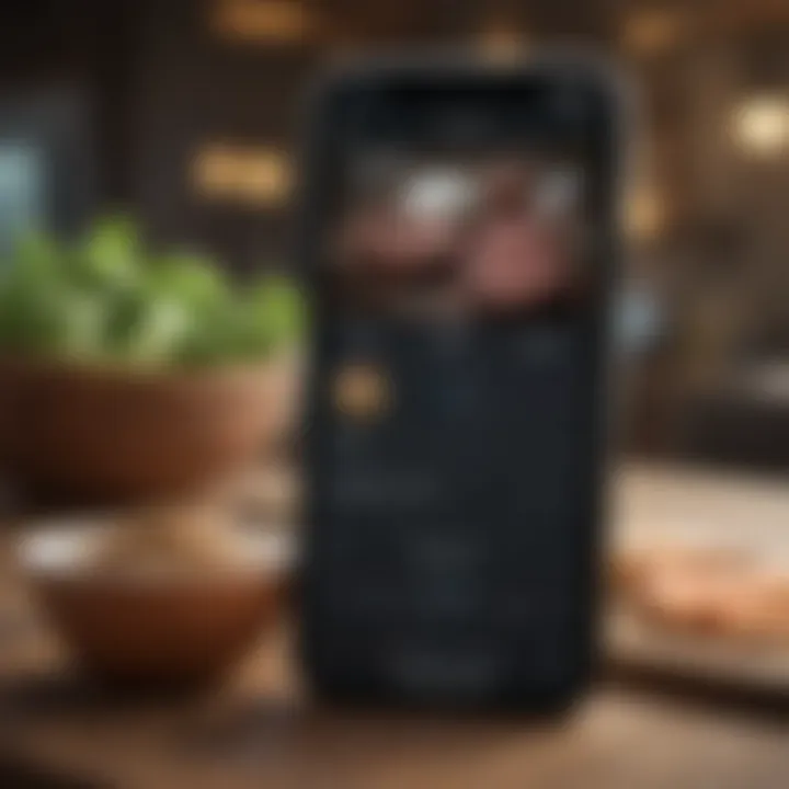 User interface of a popular keto fitness app