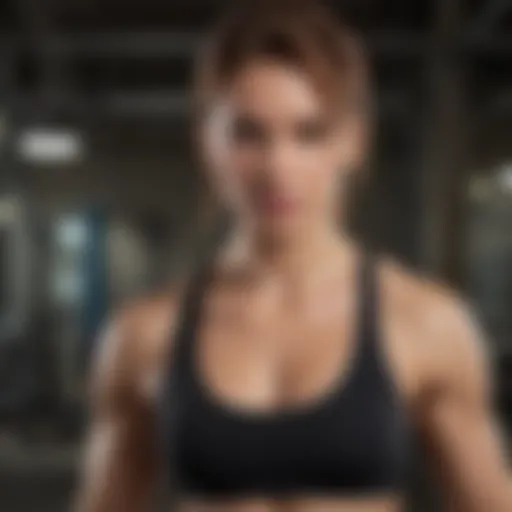 Dynamic workout session demonstrating strength training