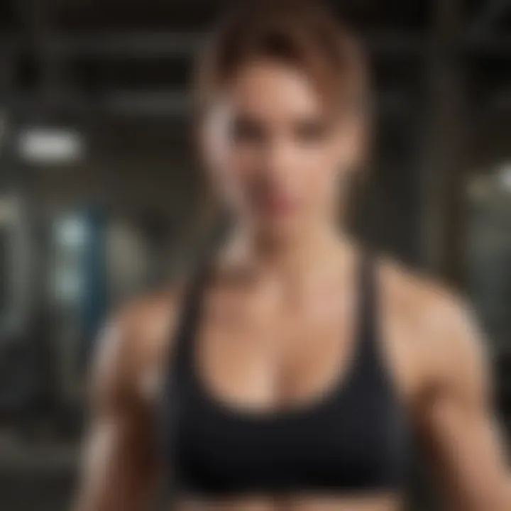 Dynamic workout session demonstrating strength training