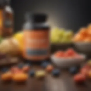 A vibrant assortment of vitamins and minerals displayed attractively