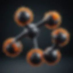 Illustration depicting the molecular structure of testosterone