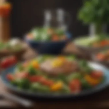 Nourishing Meal Choices for Rapid Weight Loss A vibrant plate of fresh vegetables and lean protein showcasing a healthy meal option