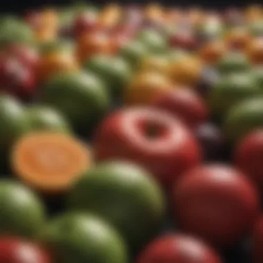 Fruits and Vegetables Affecting Body Odor Colorful fruits and vegetables that influence body odor