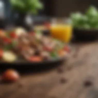 Infographic detailing key components of a successful food and fitness plan