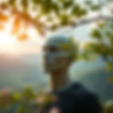 Calm mind with nature backdrop representing mental health improvements through magnesium