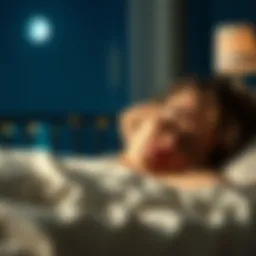 Serene night scene depicting restful sleep benefits of magnesium