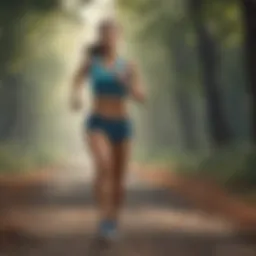 A runner embracing the rhythm of cardiovascular exercise