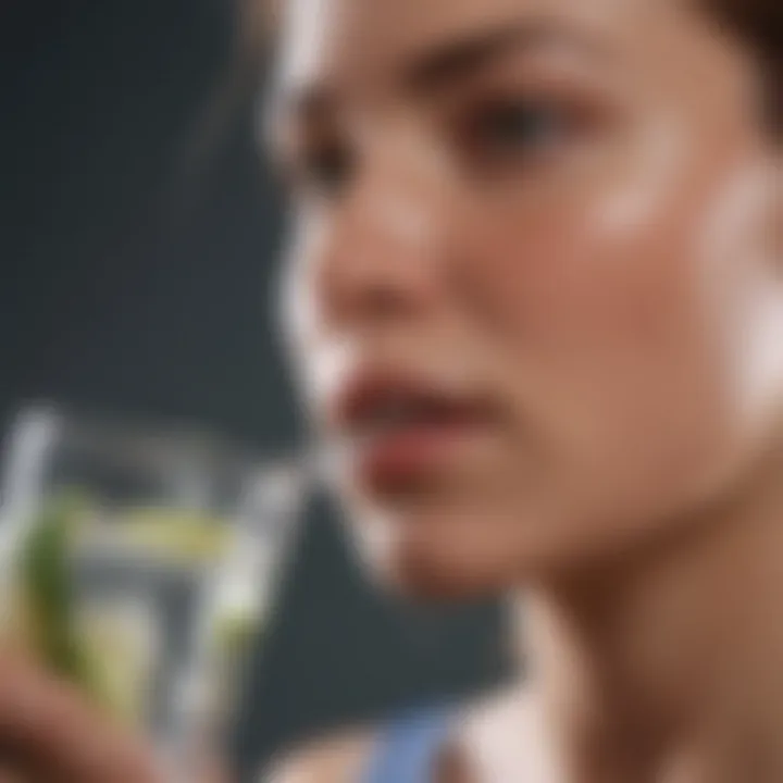 Hydration and metabolism concept illustration