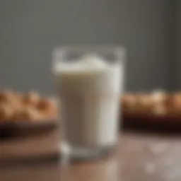 A glass of milk illustrating its soothing properties
