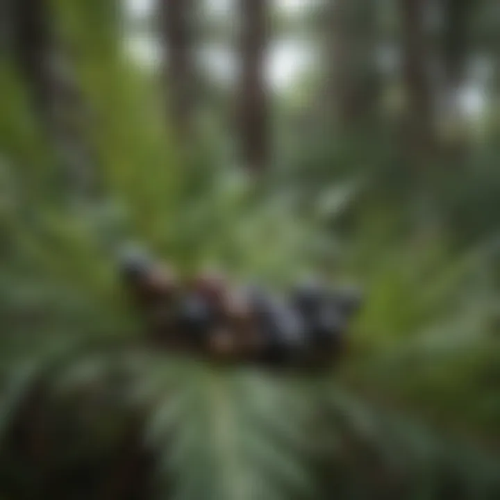 Illustration of saw palmetto berries