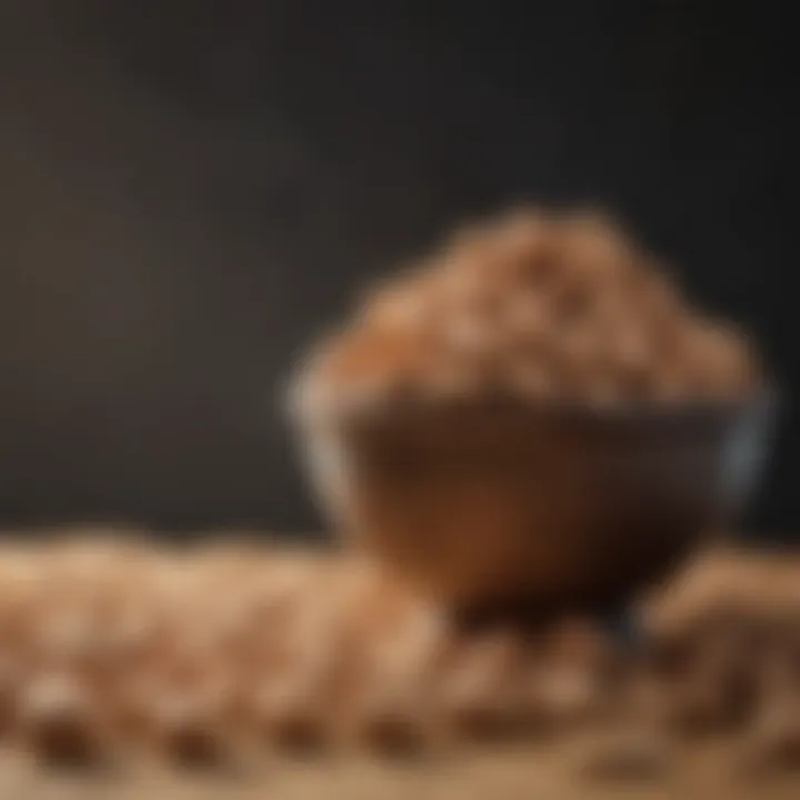 Peanuts displayed with a comparison chart against other legumes
