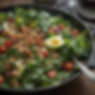 Salad: A Feast for Heart Health Vibrant salad featuring leafy greens and nuts