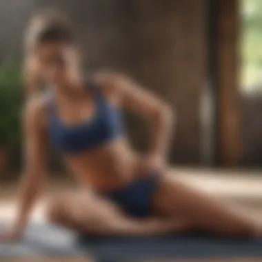 Relaxing Stretch for Hip and Back Muscles Relaxing stretch targeting hip and back muscles