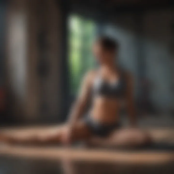 A serene environment for integrating daily stretching