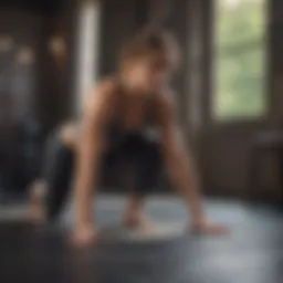 Demonstrating core strength exercises