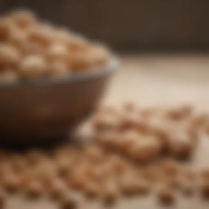 Nutritional breakdown of peanuts showcasing vitamins and minerals