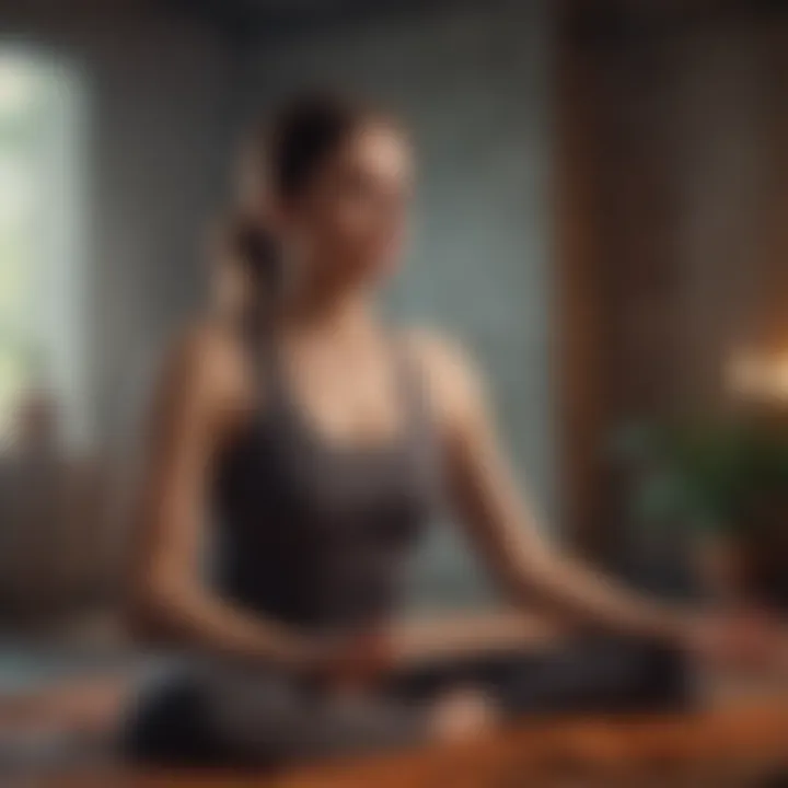 An inviting space for meditation and mindfulness, showcasing calming elements.