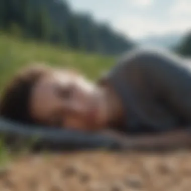 A serene landscape depicting tranquility and relaxation, symbolizing restful sleep.