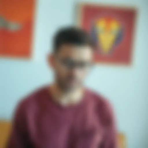 A person experiencing dizziness while standing, illustrating the concept of orthostatic hypotension.