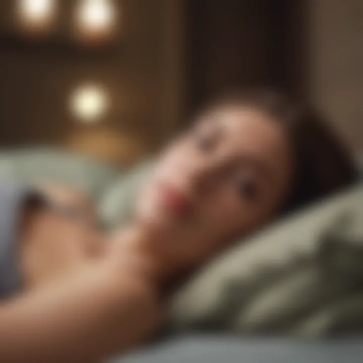 Visual representation of healthy lifestyle choices impacting sleep quality