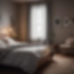 A serene bedroom environment promoting restful sleep
