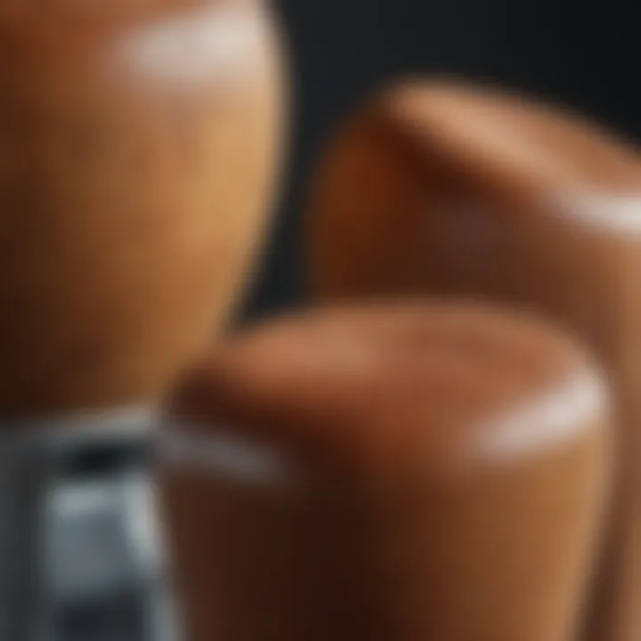 Close-up view of fatty stools showing unusual texture and color