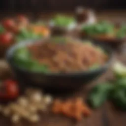 An assortment of common gassy foods including beans and cruciferous vegetables.