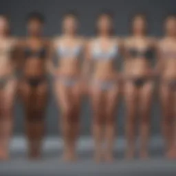 Illustration depicting different body types and their characteristics